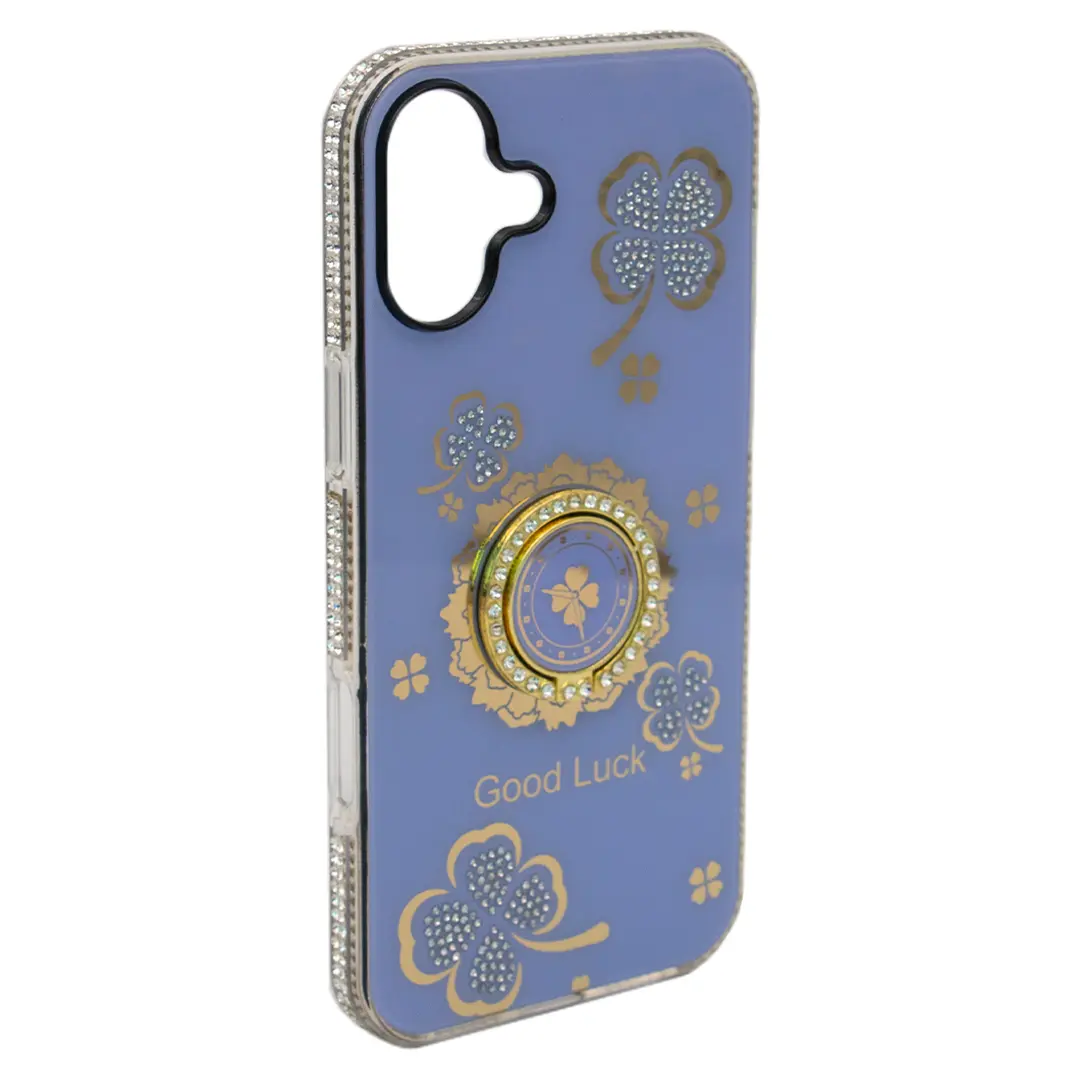 iPhone 16 Bling Diamond Lucky Case Purple